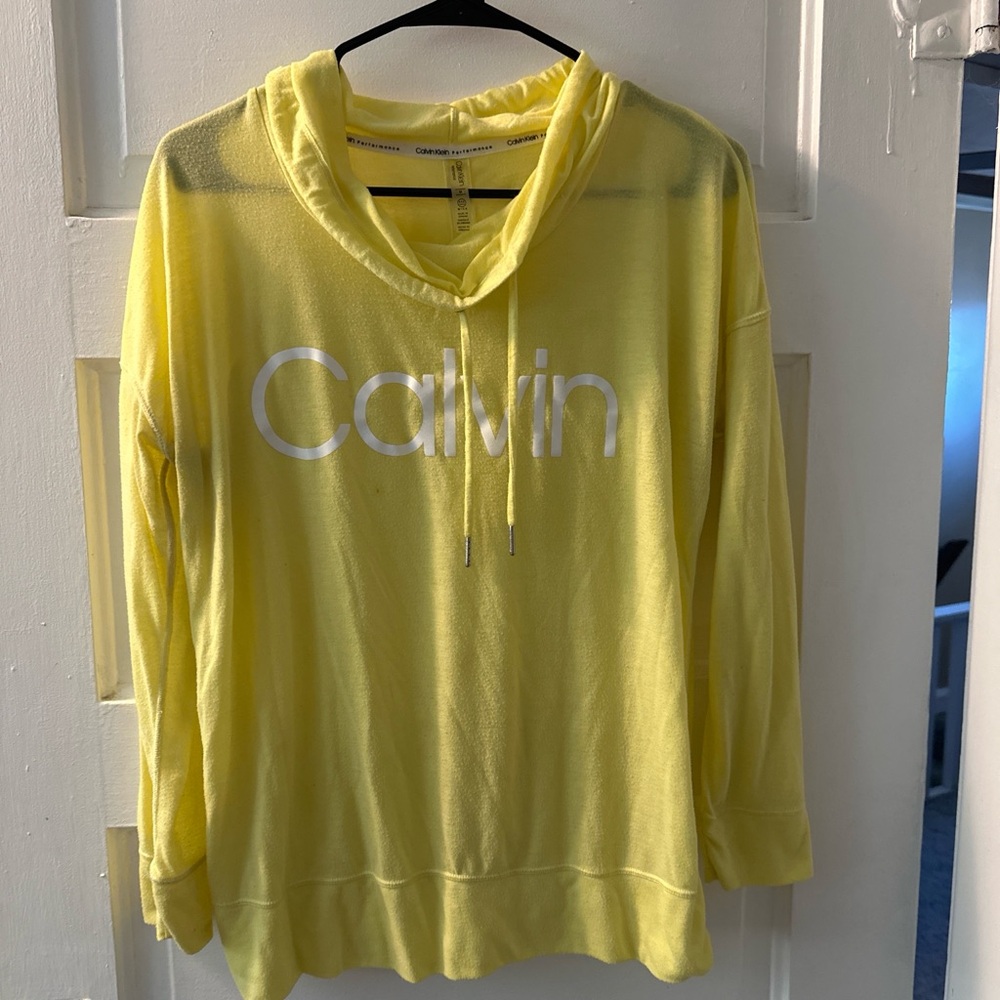 Calvin Klein Lemon Cowl Neck Sweater